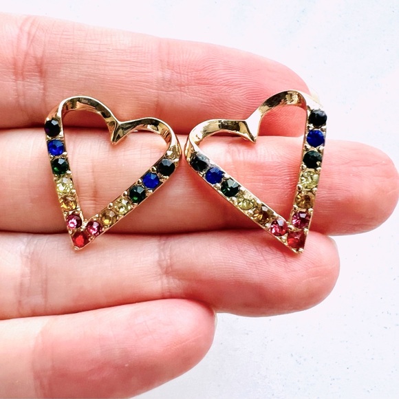 Nordstrom Jewelry - 3 for 30⚡️Nordstrom Rainbow Heart Stud Earrings